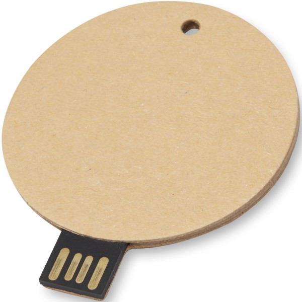 Ronde USB 2.0 van gerecycled papier