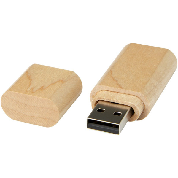 Houten USB 2.0 met sleutelring