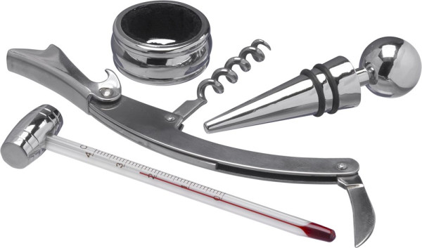 Houten wijn cadeauset Brady