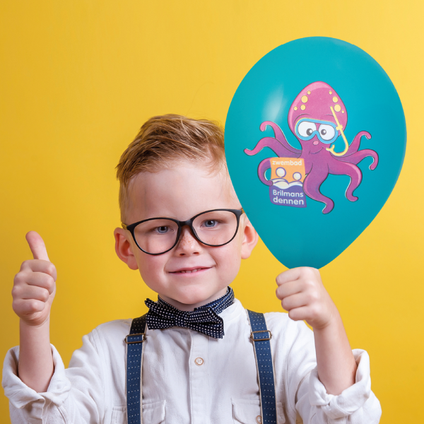 Ballonnen bedrukt HQPP 85/95 cm - Ø 33 cm - 11 inch