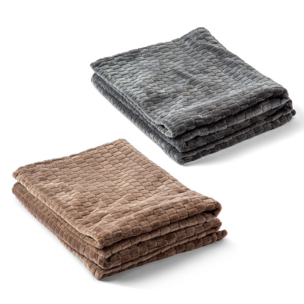 Kosta Linnewafveri Fleece deken Jaquard 130x170 cm