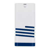 Blanc / bleu foncé