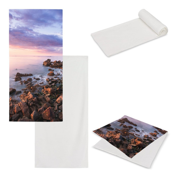 Dubbelzijdige handdoek sublimatie 100 x 180 cm 400 g/m²