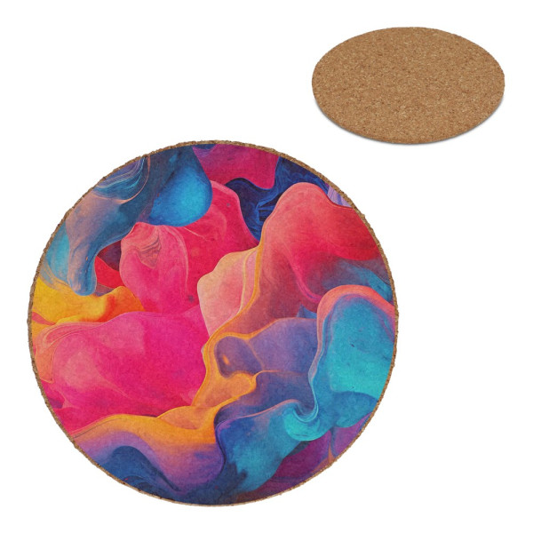 Ronde onderzetter van kurk