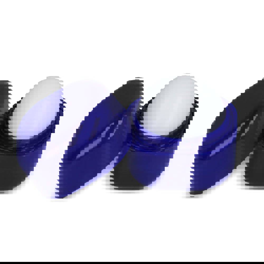 Kubieke lippenbalsem gerecycled ABS - blauw