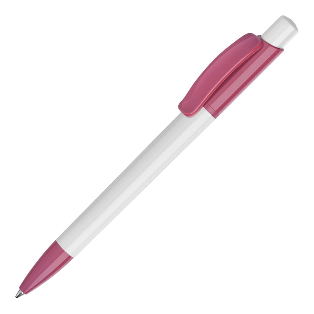 Balpen Kamal hardcolour - Wit / Roze
