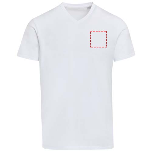 Balfour unisex OCS organisch 200 g/m² T-shirt met korte mouwen en V-hals