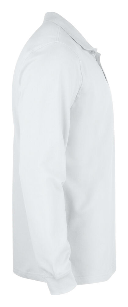 Clique - Basic Polo L/S Junior Blanc 100