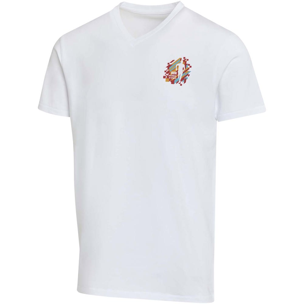 Balfour unisex OCS organisch 200 g/m² T-shirt met korte mouwen en V-hals