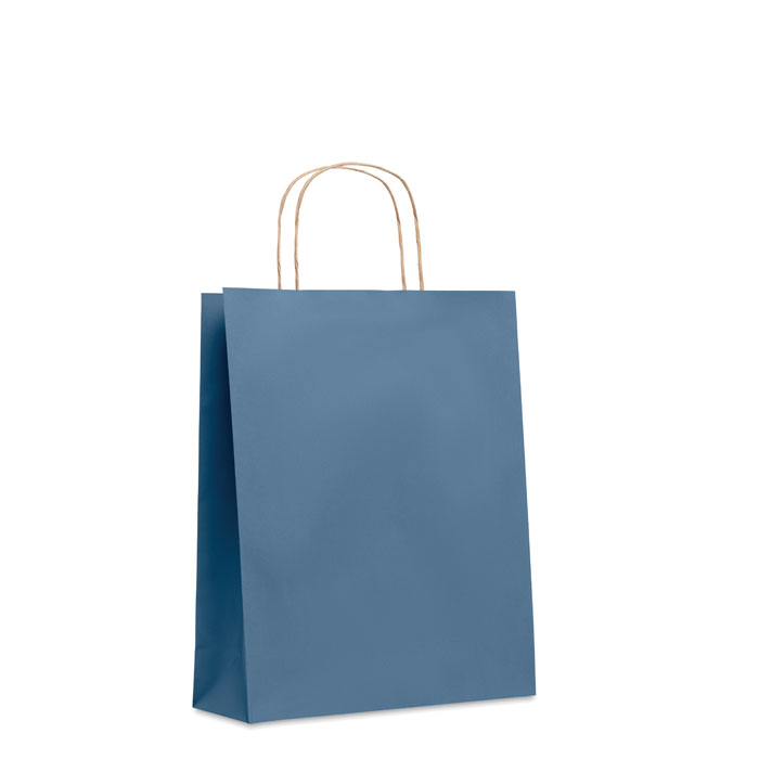 PAPER TONE M - Medium papieren geschenktas - Blauw
