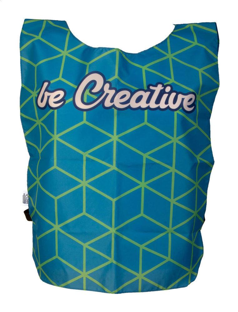 CreaTeam - custom made RPET-sportvest - zwart/wit