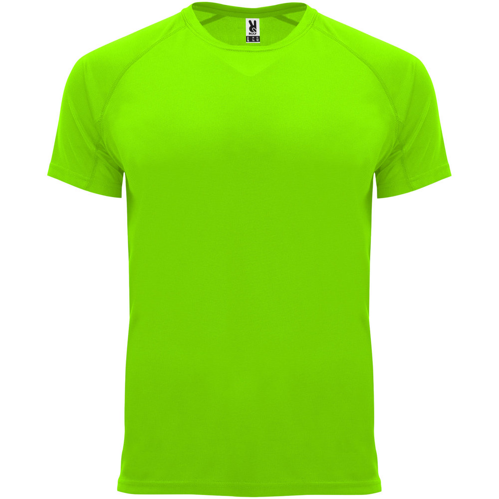 Bahrain sportshirt met korte mouwen voor kinderen - Fluor groen