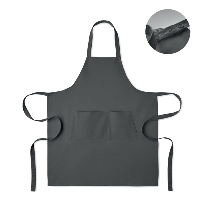 GAMMA - Schort biologisch katoen 240g - Steengrijs