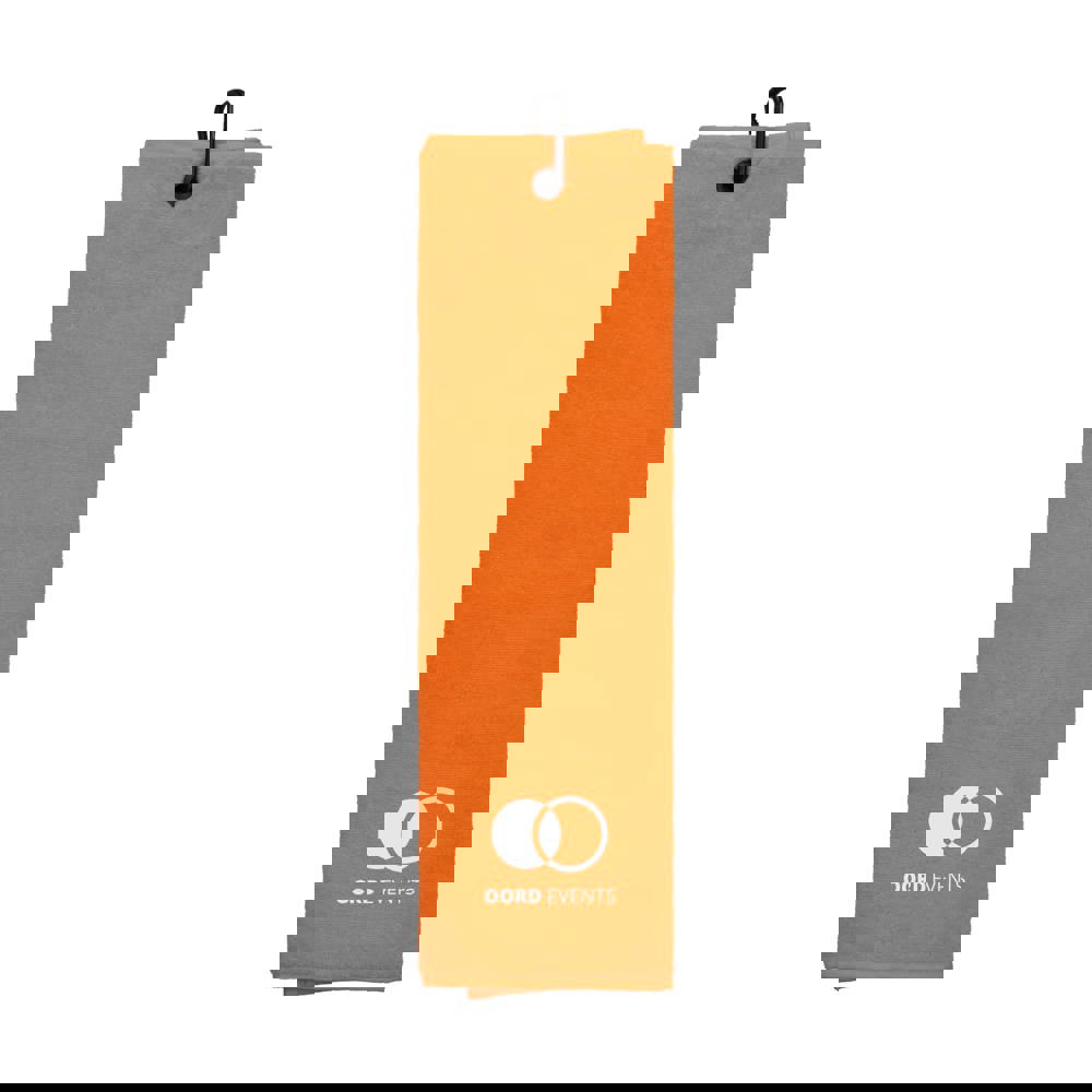 Golfhanddoek - oranje