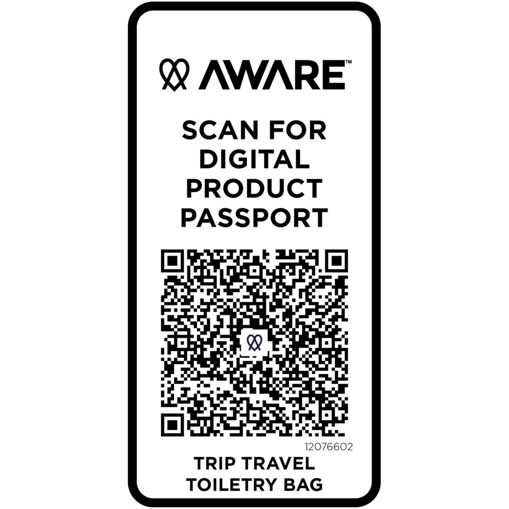 Sac de toilette de voyage Trip Aware™ de 6 L en matériaux recyclés