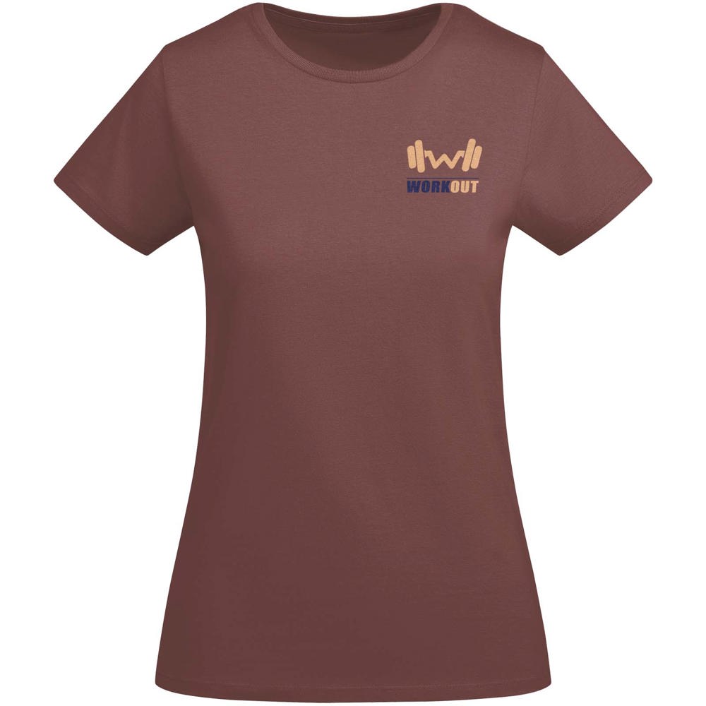 Breda biologisch katoenen dames T-shirt met korte mouwen