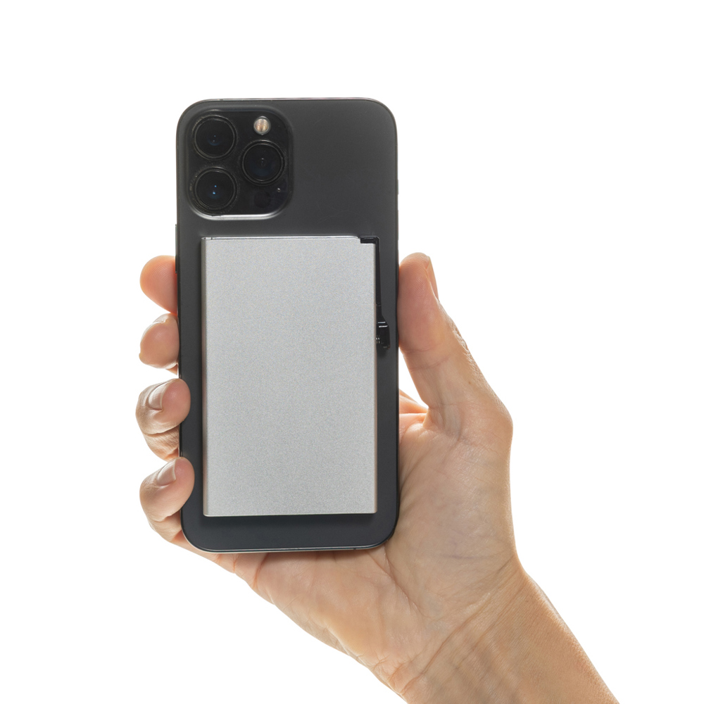 Porte-cartes magnétique pour téléphone en aluminium