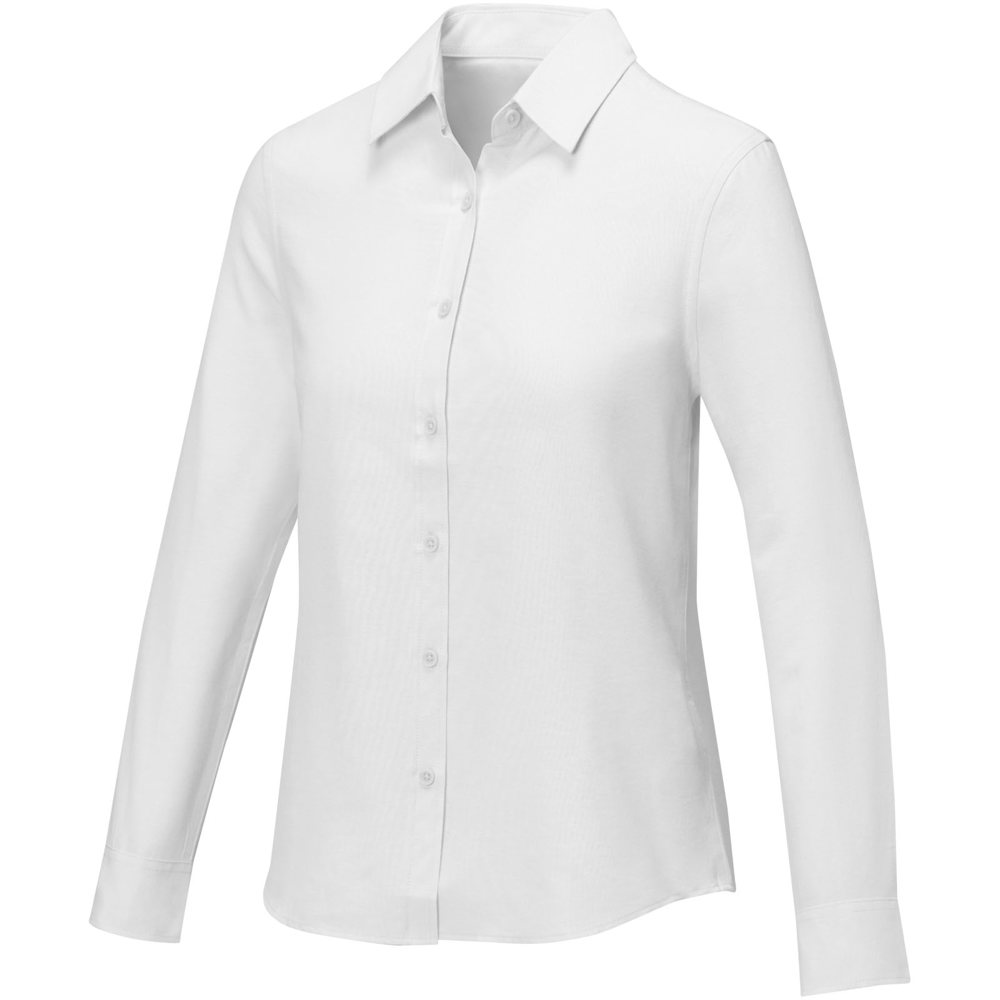 Chemise à manches longues de 130 g/m² Pollux pour femme - Blanc