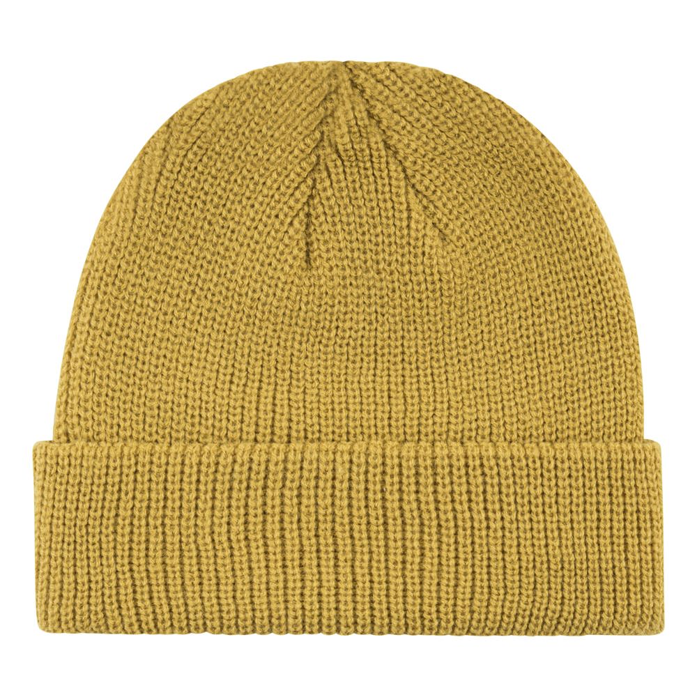 Bonnet de pêcheur en tricot lourd - Jaune moutarde (PMS 110c) / Jaune moutarde
