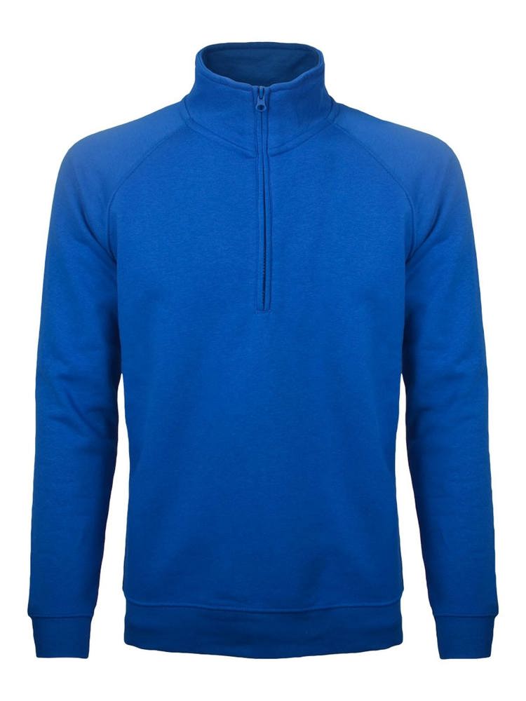 BS Sirio pull demi-zip, 280 gr/m² - Bleu cobalt (PMS 2145C)