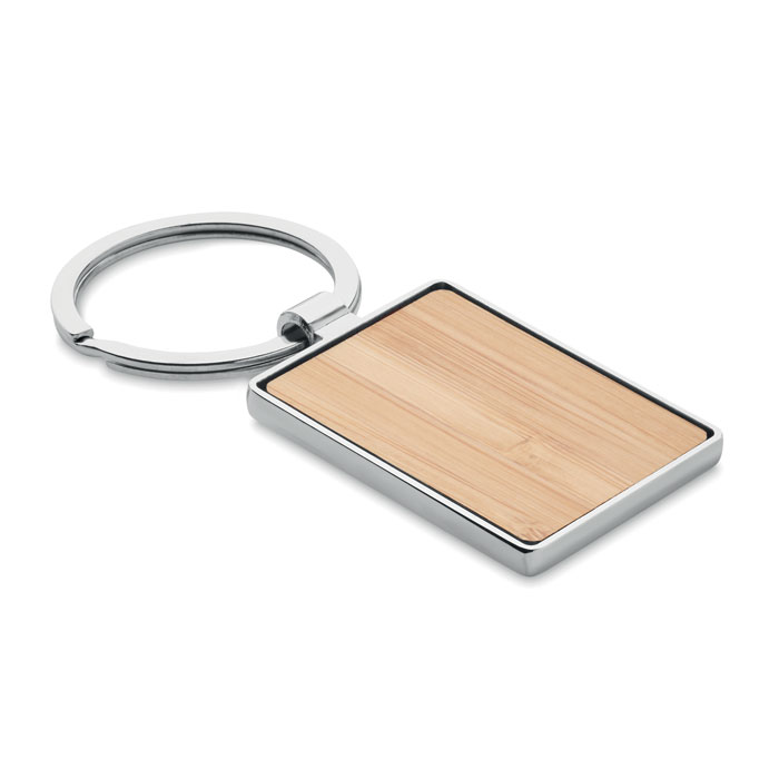 BENDIGO - Porte-clés rectangle en bambou