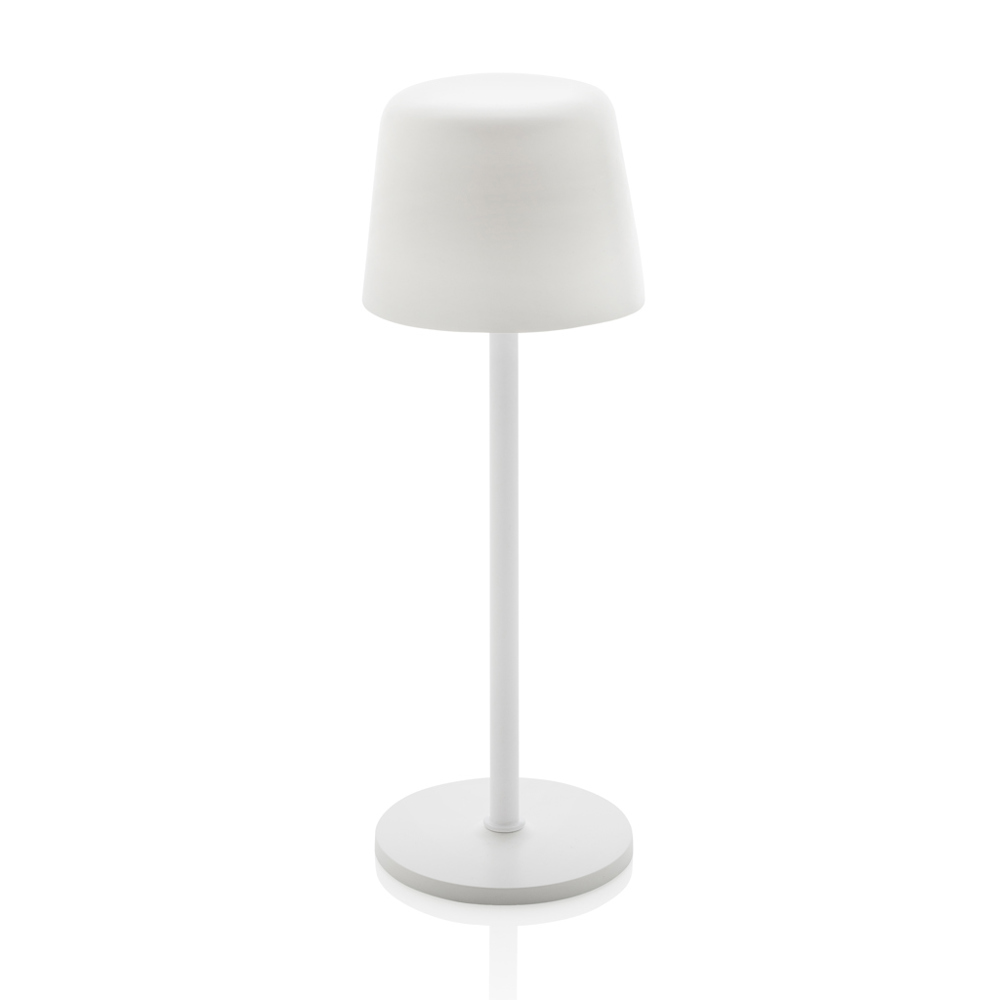 Lampe de table rechargeable par USB en plastique RCS Zenic - blanc (± PMS White)