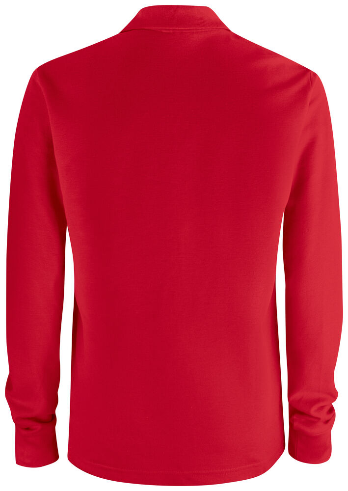Clique - Basic Polo Pocket L/S Rouge L