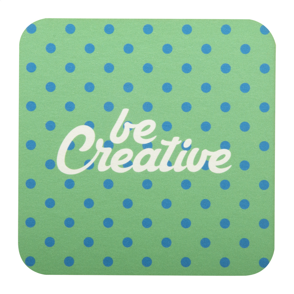 CreaPint - custom made papieren onderzetter, - wit