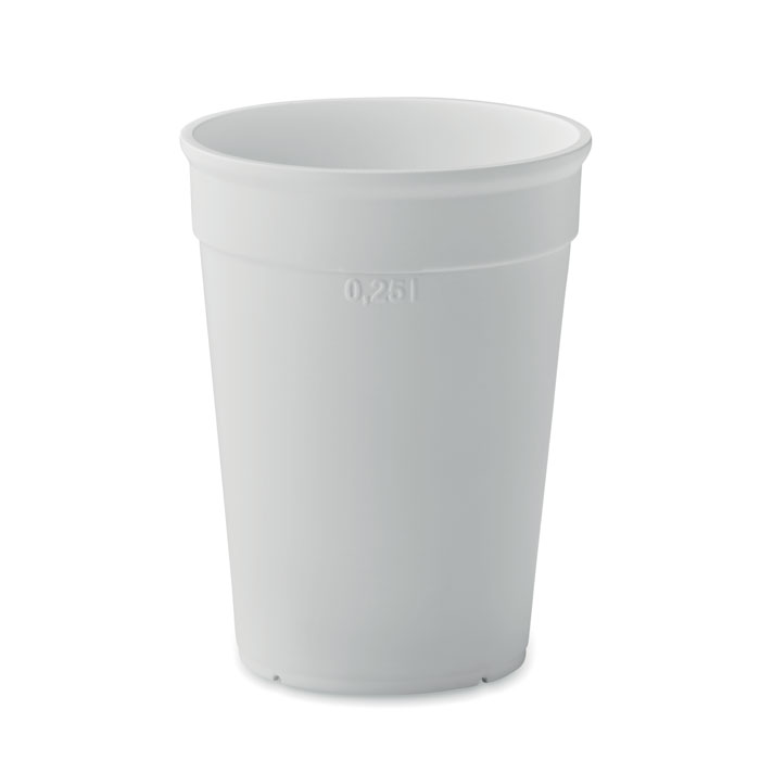 AWAYCUP - Gobelet en PP 250ml - Blanc