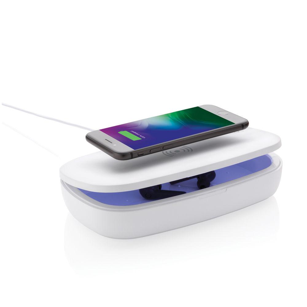 Boîte de stérilisation UV-C avec chargeur sans fil 5W