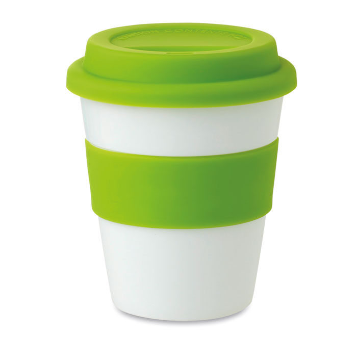 ASTORIA - Gobelet PP, couvercle silicone - Vert