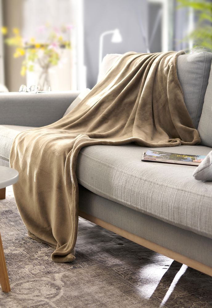 Flanellen fleece (280 gr/m²) deken Sean