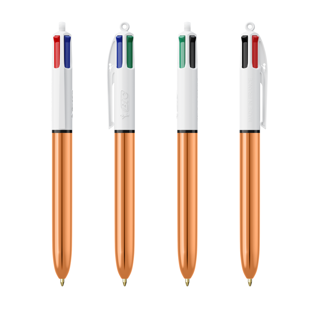 BIC® 4 Couleurs Shine bille + Lanyard