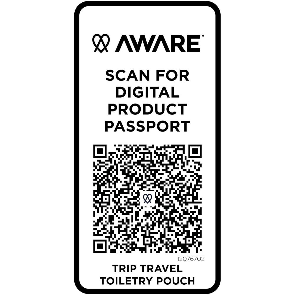 Trousse de toilette de voyage Trip Aware™ de 2 L en matériaux recyclés