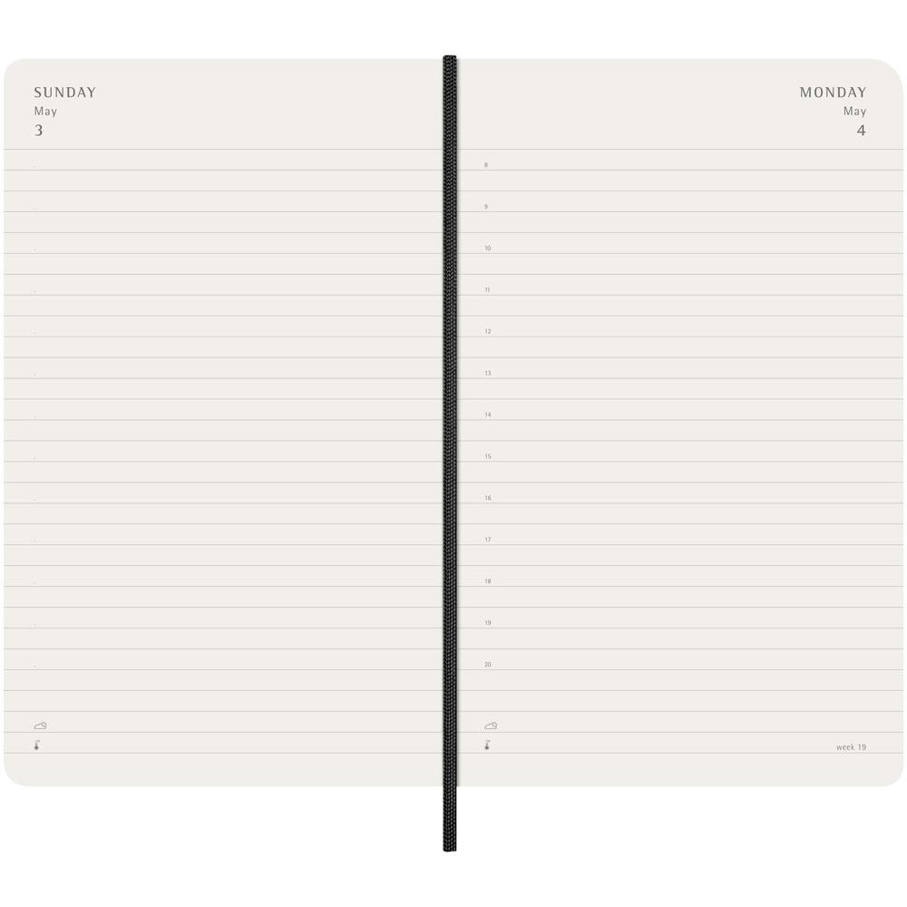 Agenda L quotidien 12 mois Moleskine à couverture souple