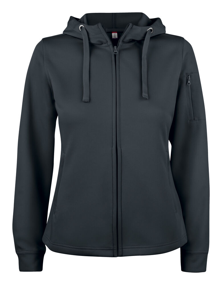 Clique - Basic Active Hoody Full Zip Women - Noir