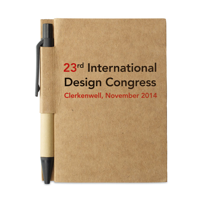 CARTOPAD - Bloc-notes a/ mini-stylo rec.