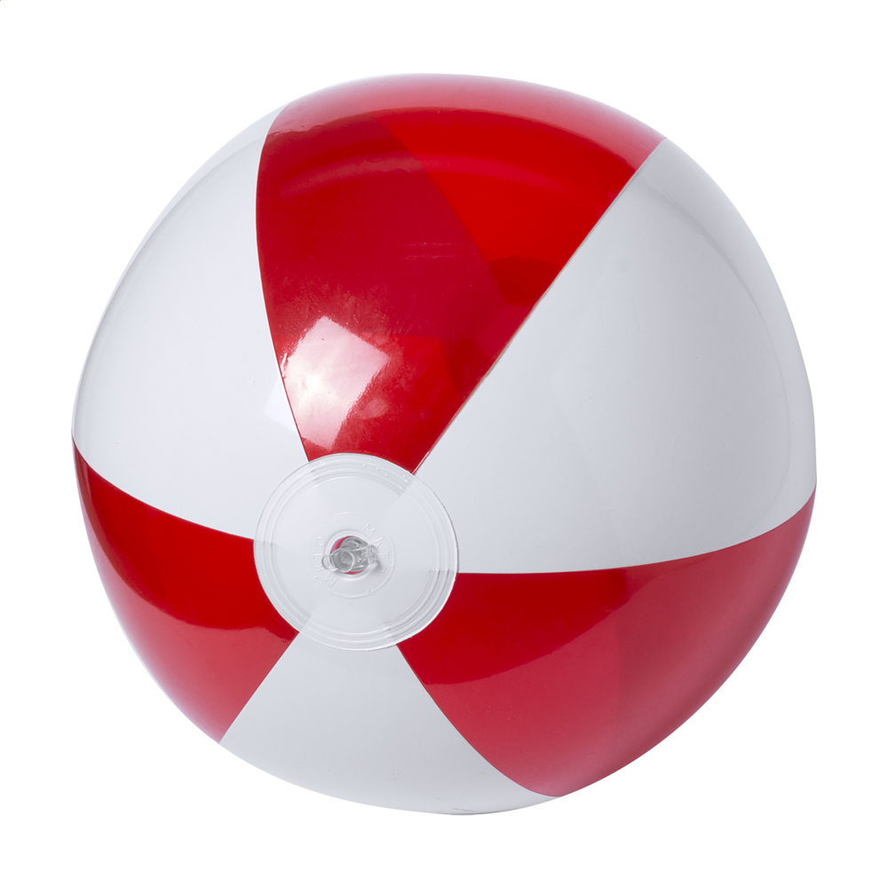 Byron - strandbal (ø28 cm) - Rood/Wit