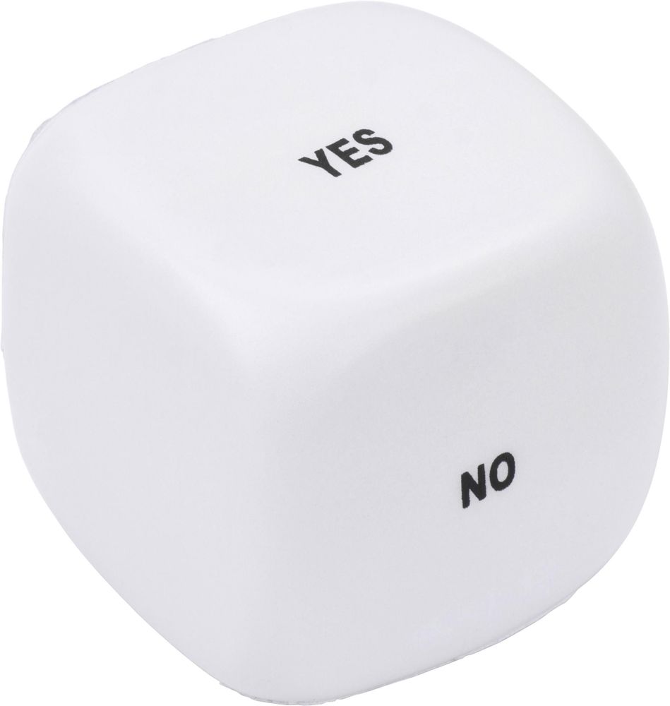 Anti-stress dobbelsteen Nestor - wit