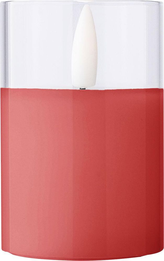 Bougie LED en PP Serin - Rouge