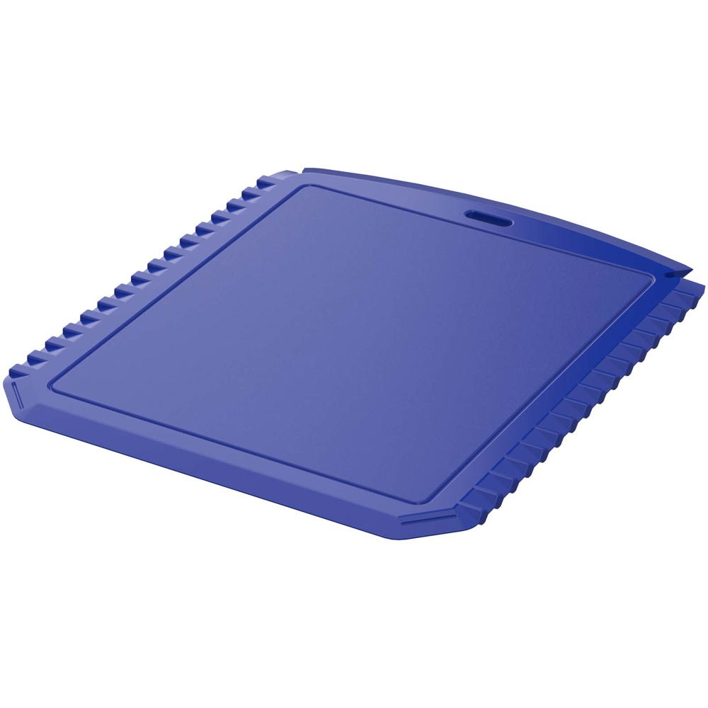 Grattoir à glace Thrym rectangulaire et en plastique recyclé - bleu
