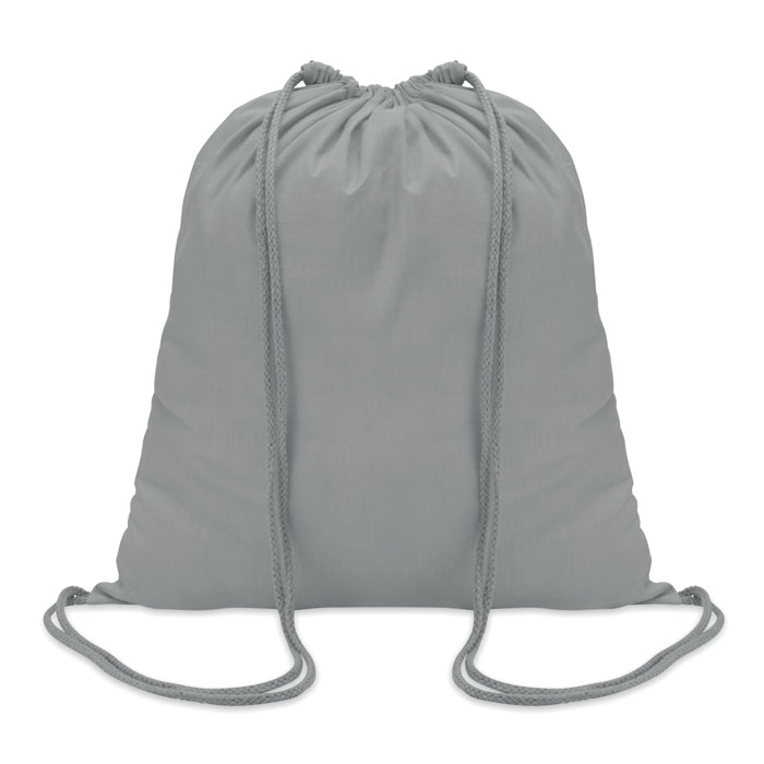 COLORED - Sac à cordon en coton - Gris