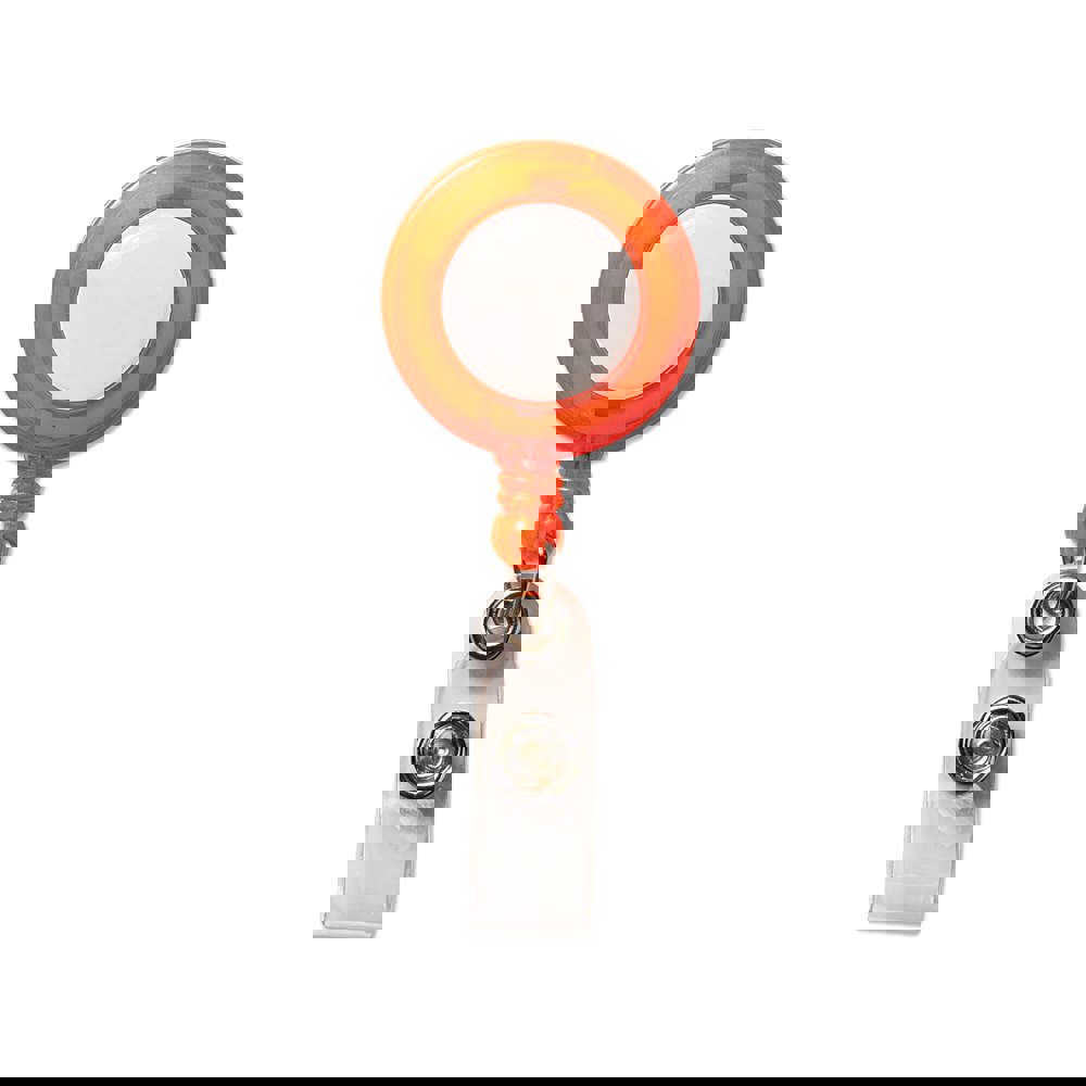 Kaarthouder - Transparant / Oranje