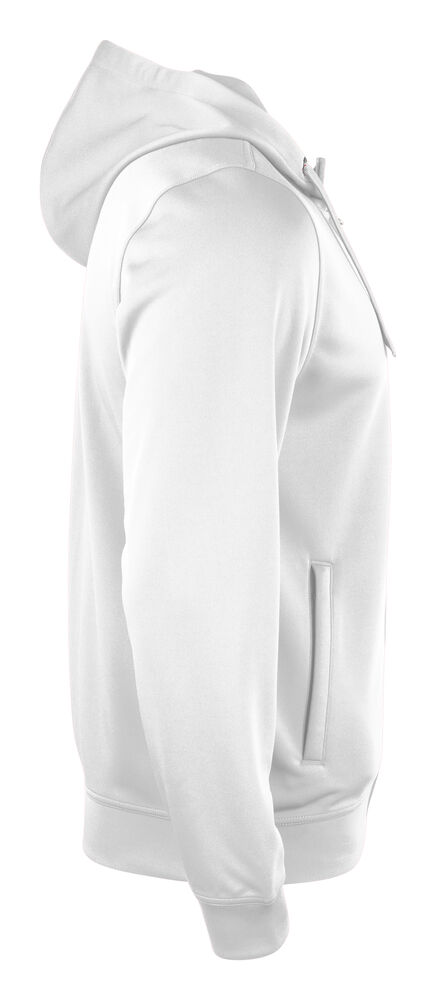 Clique - Basic Active Hoody Full Zip Blanc XS