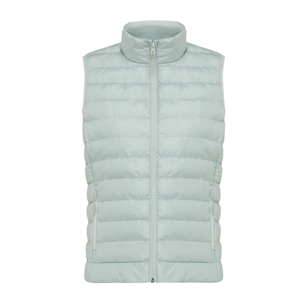 Bodywarmer femme en polyester recyclé IQONIQ Meru - Iceberg green (± PMS 15-5205 TCX)