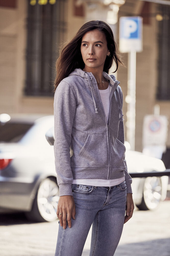 Clique - Basic Hoody Full Zip Women Grisanthracitemélange XL