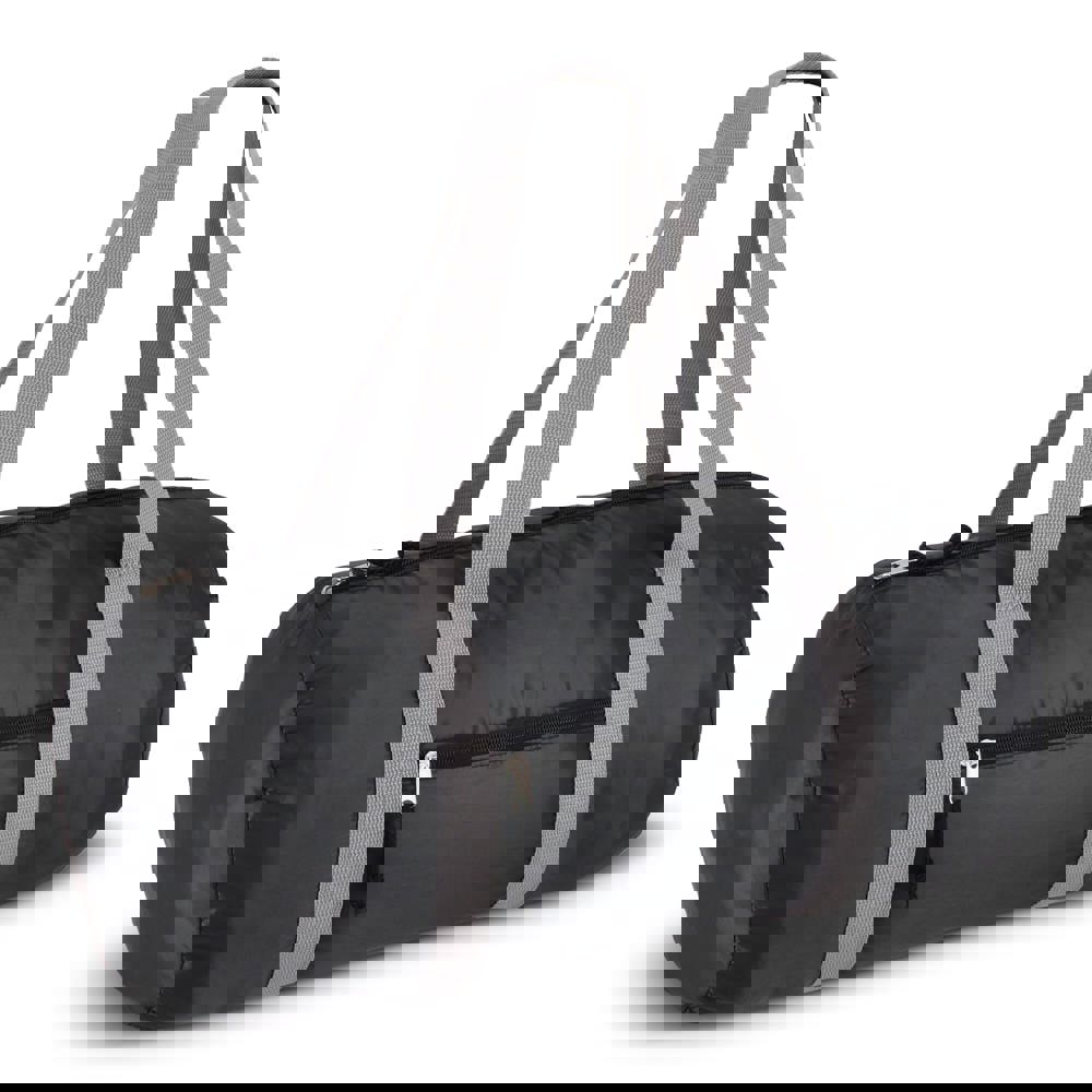 190T gerecycled PET lichtgewicht sport- en reistas 48 x 23 x 23 cm 20 L - zwart