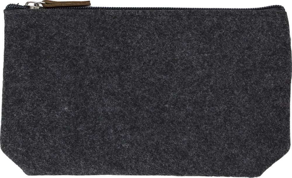 Trousse de toilette en feutre rPET Lucy - Gris