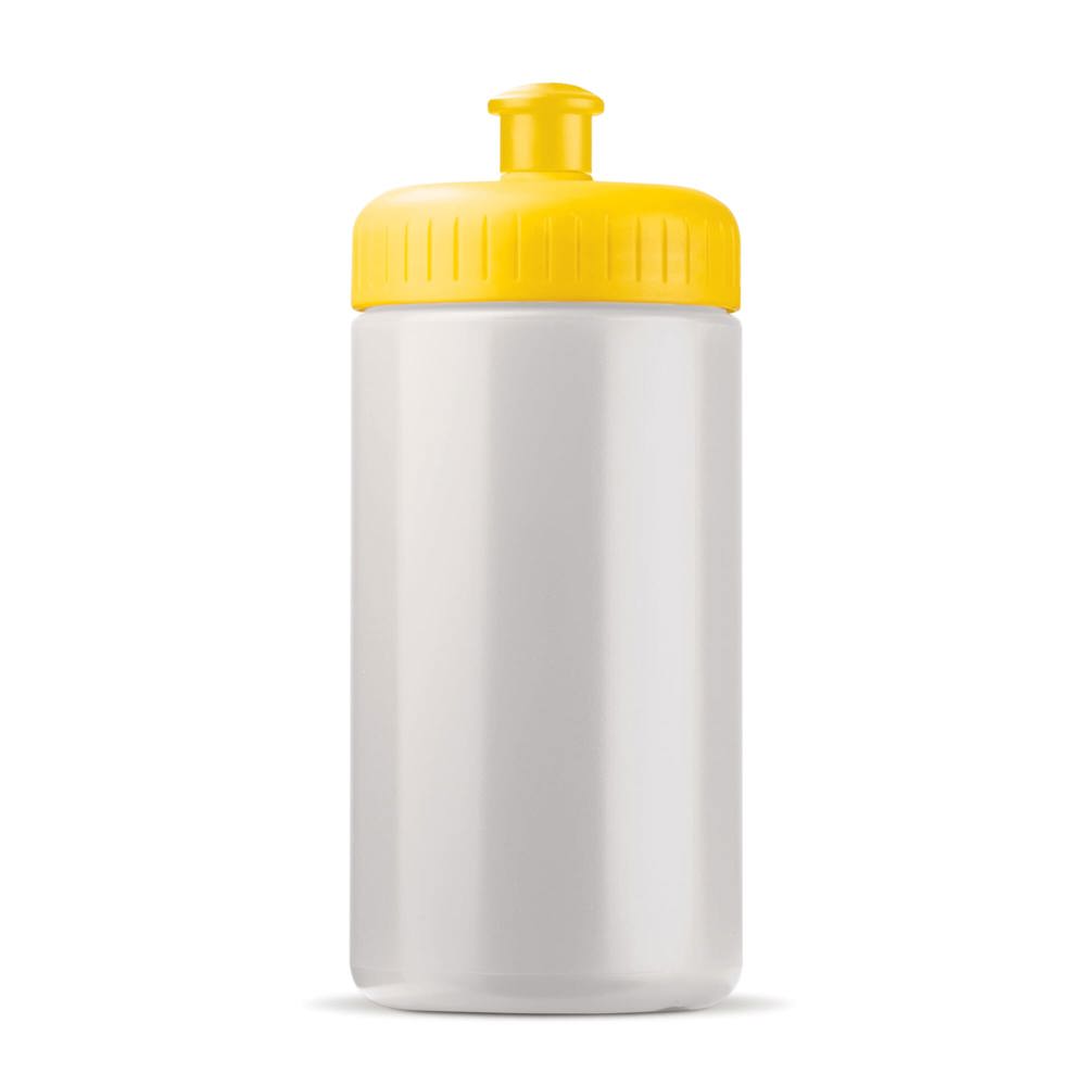Bidon de sport Bio based 500ml basic - Blanc / Jaune