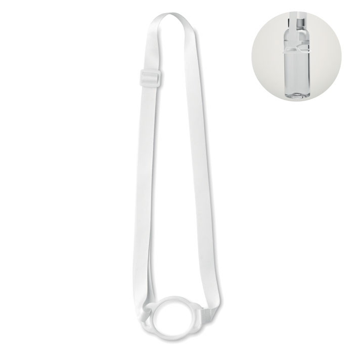 LANCUP - Lanyard porte-gobelet 6cm - Blanc